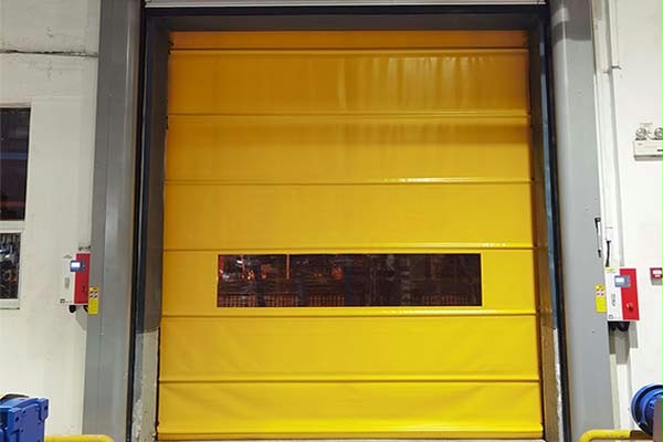 传动设备工厂装配快速堆积门