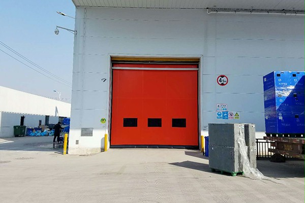 锻造车间隔音背带式快速门