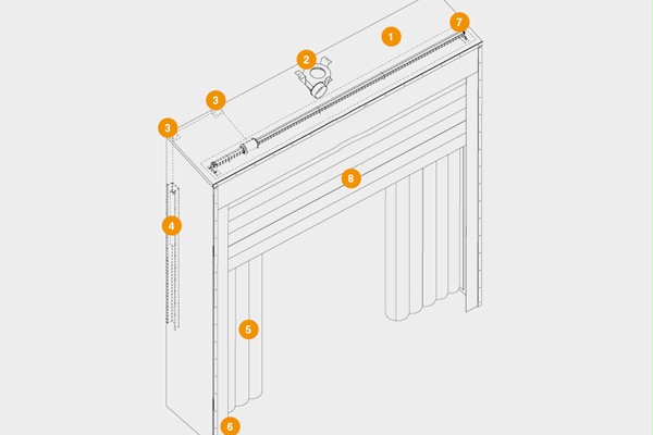 充气式门封细节 充气式门封细节