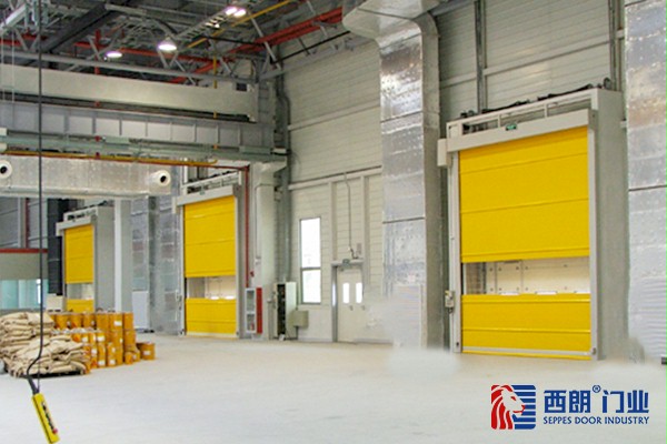 器材制作工厂车间PVC快速门