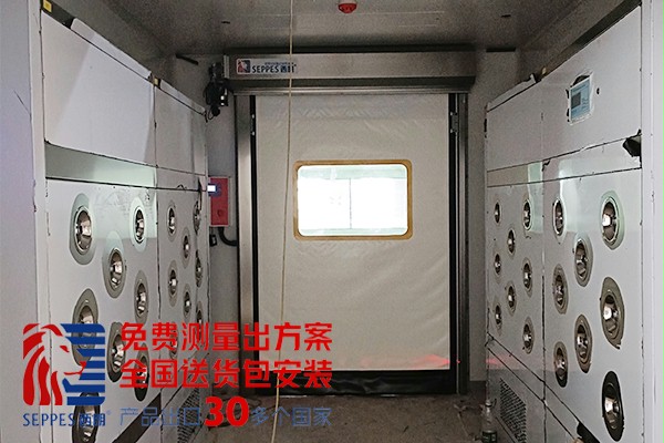 洁净车间拉链式快速卷帘门
